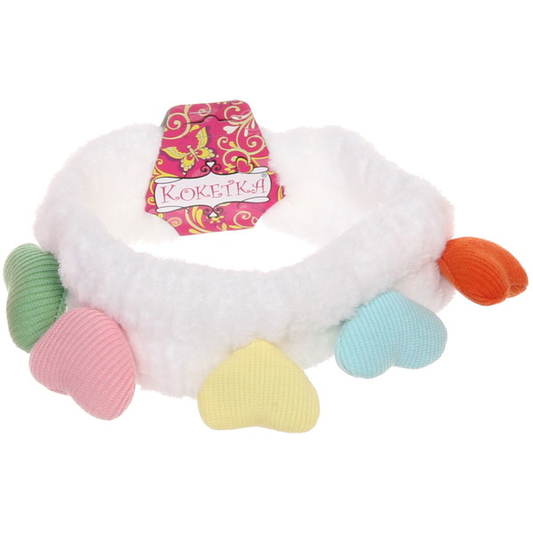 Повязка на голову "Кокетка - Сердечки", микс 6 цветов, 20*6см