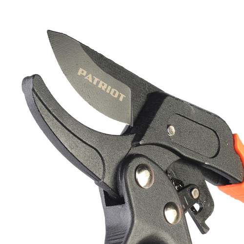 Секатор контактный PATRIOT PBP 205 R, наковаленка, храповый механизм, 205 мм
