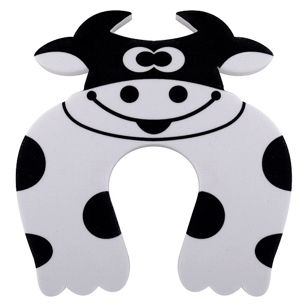 Фиксатор для дверей* "Коровка". Размер 9,5х9,5х1 см. 