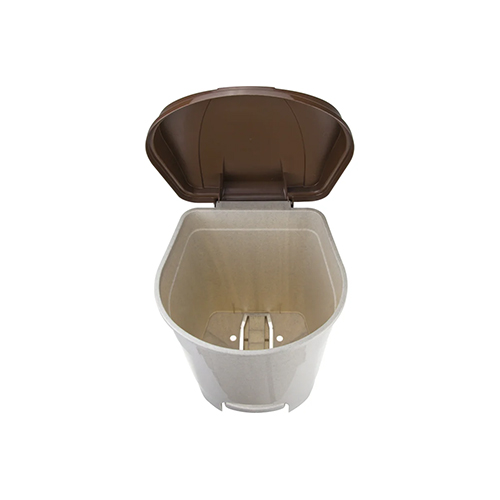 Контейнер для мусора с педалью 11 л (беж.мрамор) (1/6)