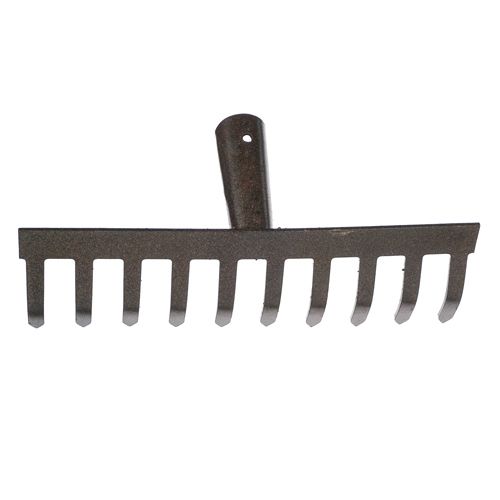 Грабли прямые 10 зубьев углеродистая сталь без черенка толщина металла 2,5 мм SPETSTEXNIK, 10/10