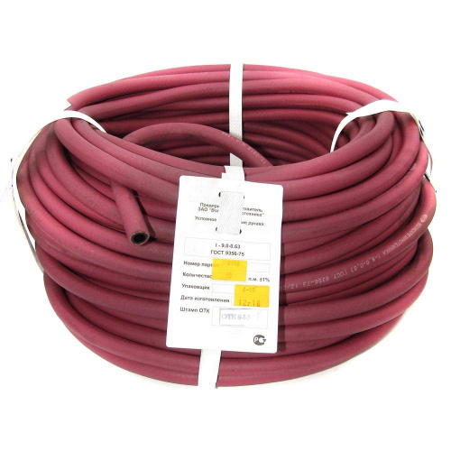 Шланг кислородный арм.нить d-9мм/50м (красный) пропан.,ацетил.(1-9-0,63) Волгопромтранс (1/1)