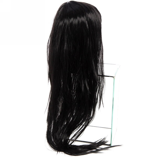 Парик карнавальный "Красотка" (длинные прямые локоны 90 см), Черный