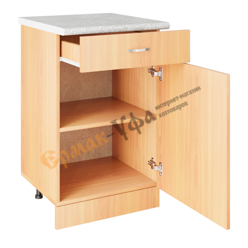 яяяСтол разделочный 50 ЛДСП (ольха) 1 ящик (1/1)