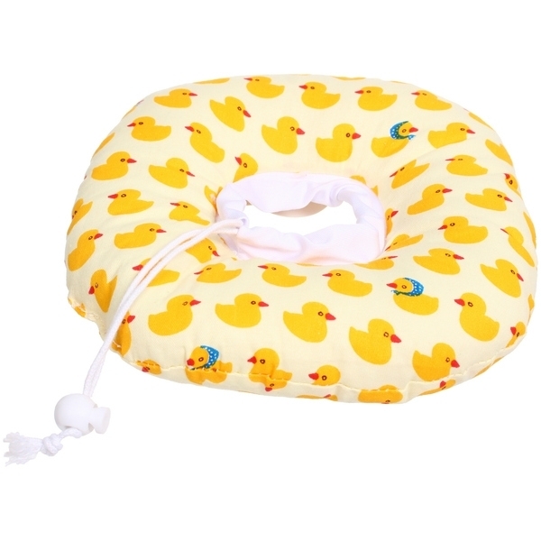 Воротник ветеринарный на кулиске "ЛЮБИМЫЙ БРО", уточки, р XS, окружность шеи 10-17см (лейбл)