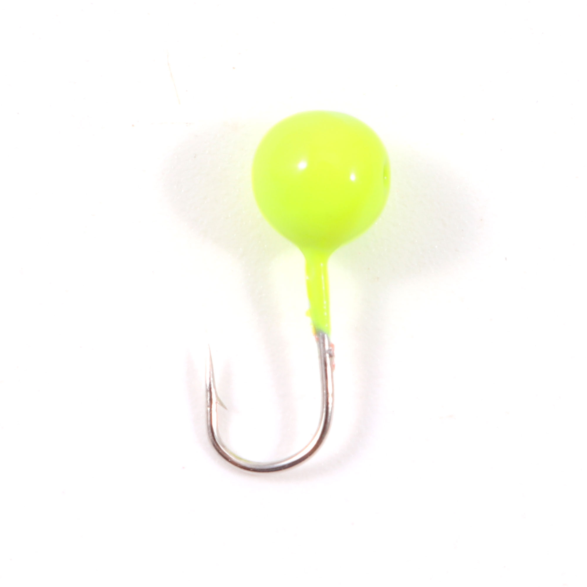 Мормышка вольф"ЯМАН"Шар с отв, р.3,5 вес 0,40 цв.лимон(уп.5 шт.)