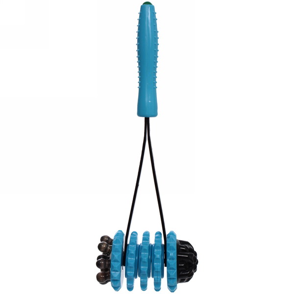 Массажер для тела "Молоток" 5 колес, 38*13 см (синий)