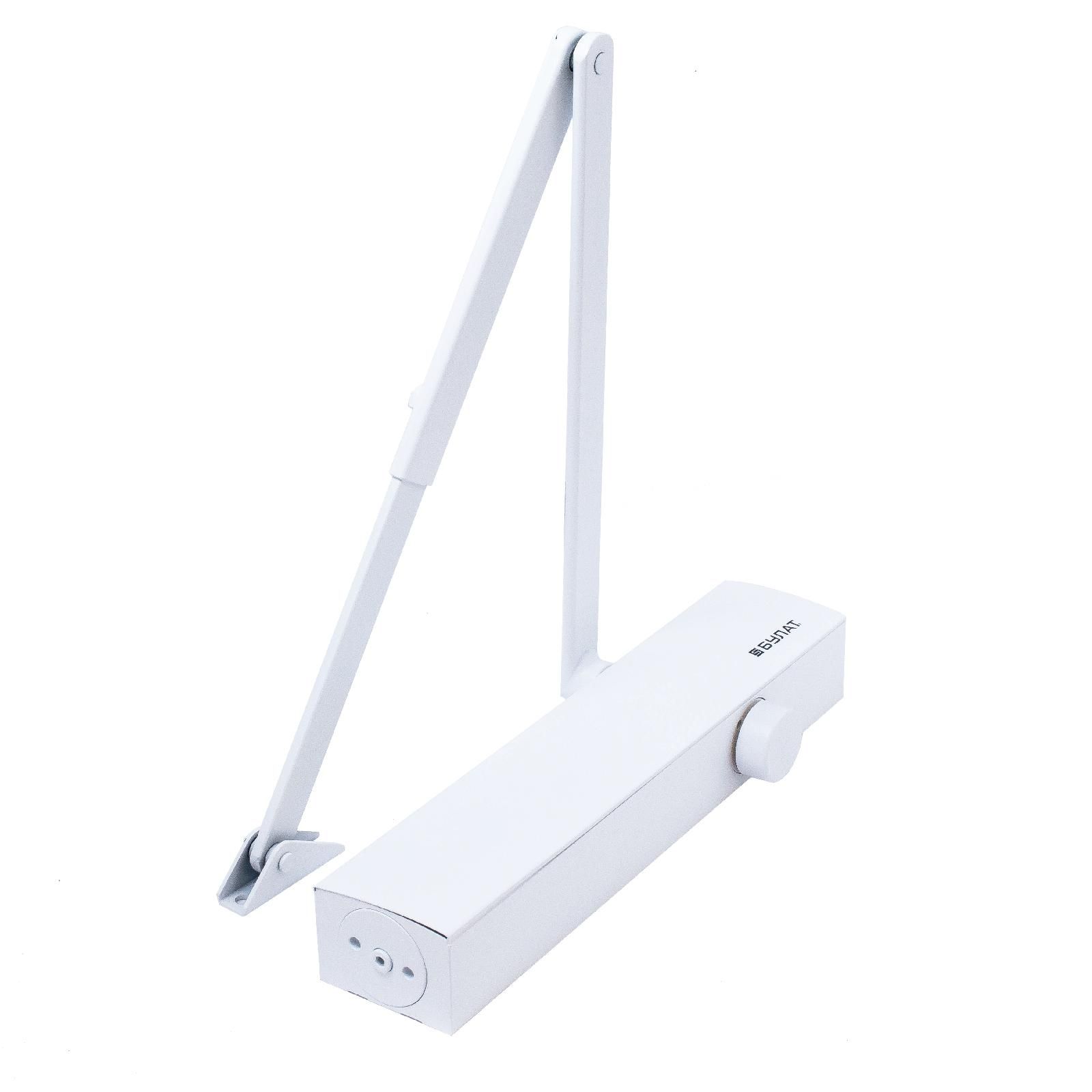 БУЛАТ Доводчик дверной PROFI ДД 813/6 С-W (45-150 кг) белый (10) 