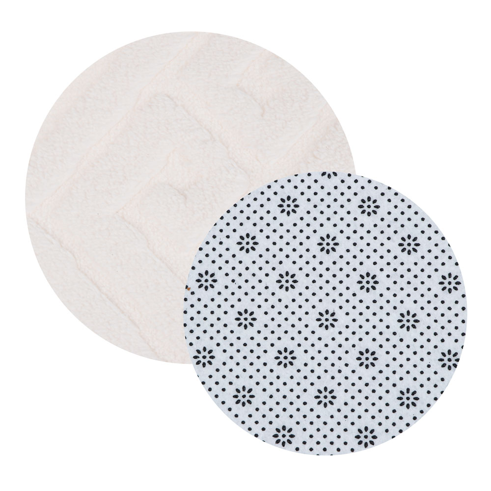 VETTA Коврик для туалета, вельвет, губка 0,8 см, полиэстер, 50х40 см, плитка, молочный