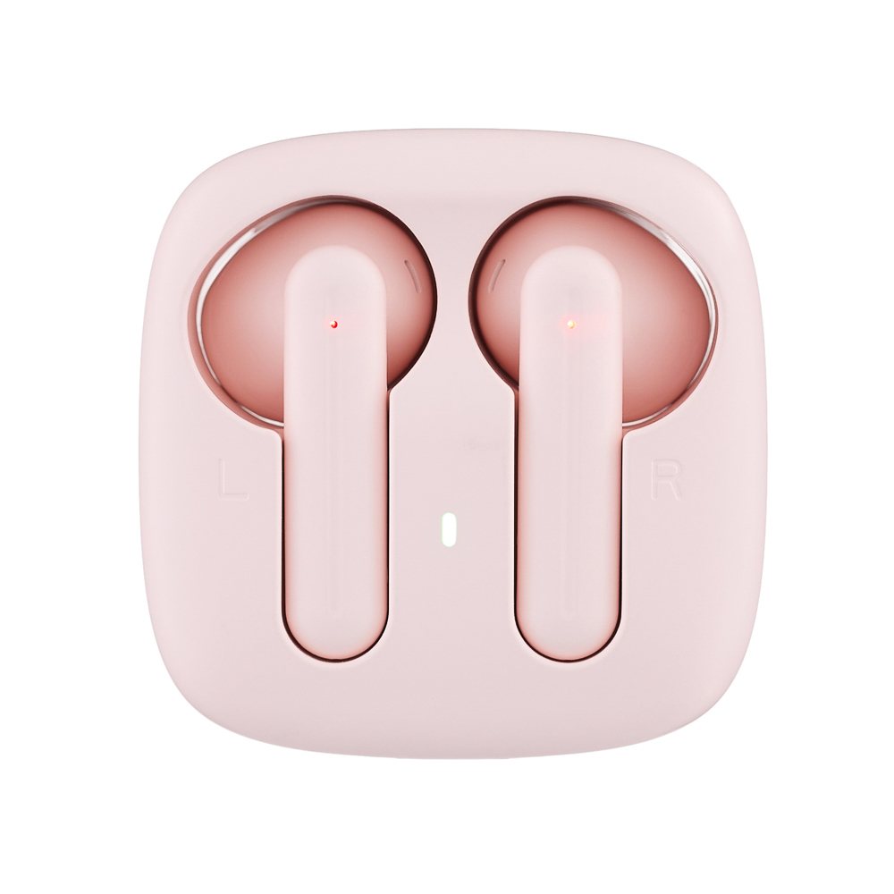 BY Наушники беспроводные TWS AirBuds, вкладыши, 25/200 мАч, BT5.3, розовый