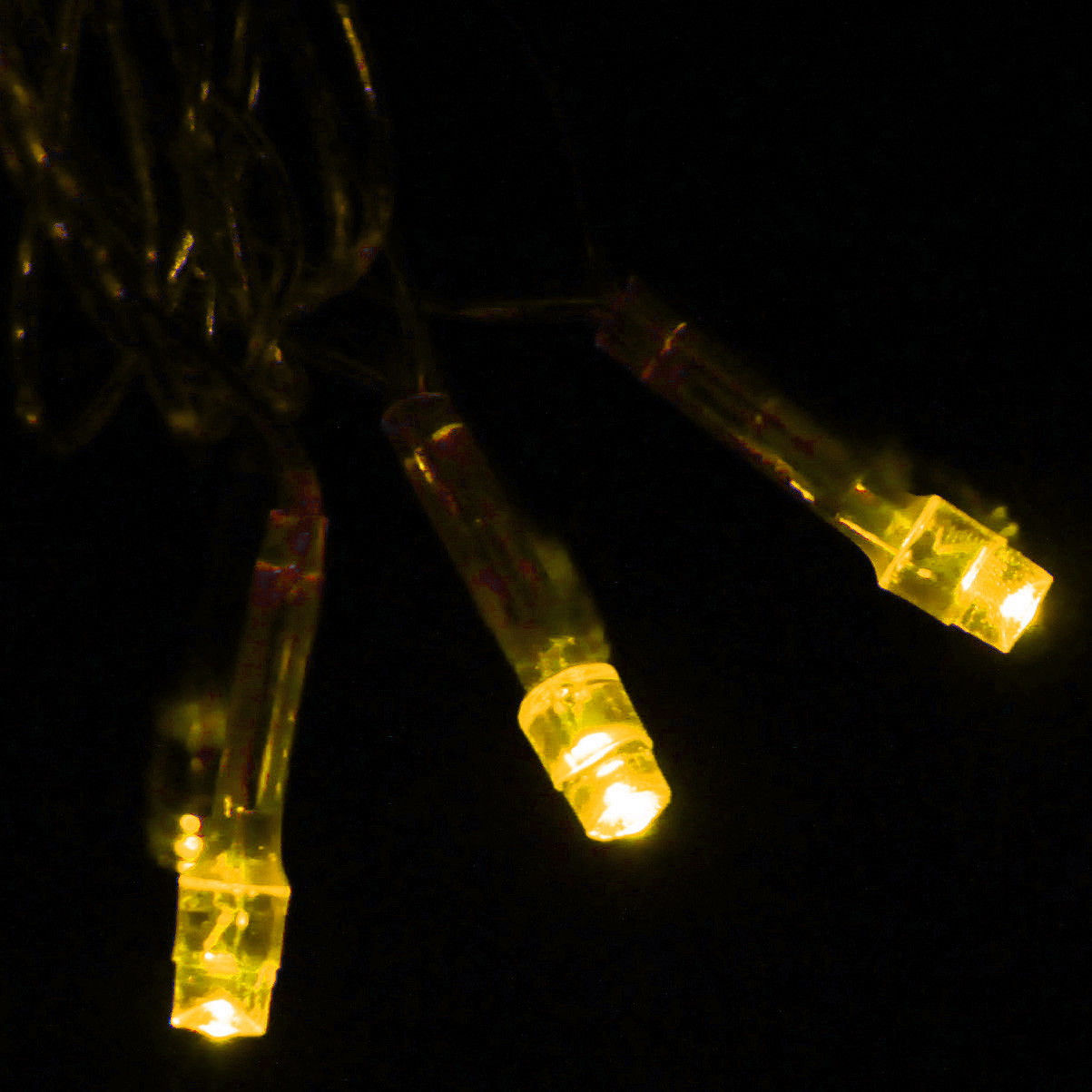 Гирлянда для дома  5,5м 50 ламп LED прозрач.пров.,8 реж, IP-20, Теплый белый
