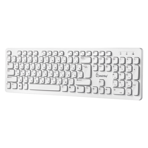 Клавиатура беспроводная мультимедийная Smartbuy ONE 252 белая (SBK-252AG-W)/20