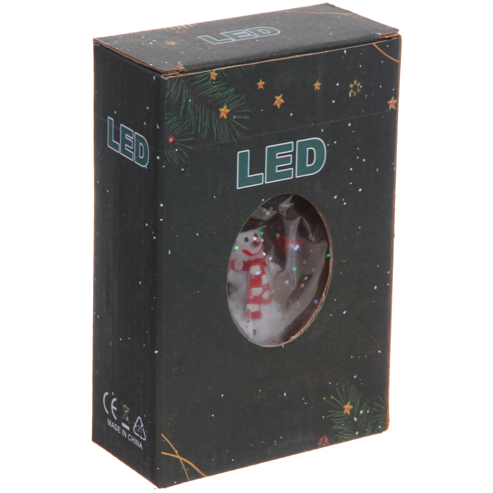 Сувенир с подсветкой "Снеговик-Снежная зима" 8,5*4*12 см