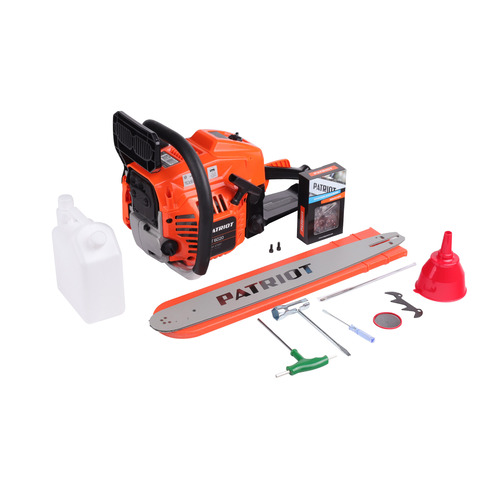 Пила цепная бензиновая PATRIOT PT 6020, 60.5 см3, 4.2 л.с, 20/50 см, 0.325 -1.5- 76 звеньев