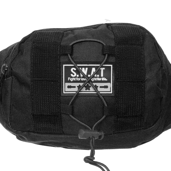 Сумка на пояс "Sport leader - Viking", три кармана, цвет черный, 32*16*6см