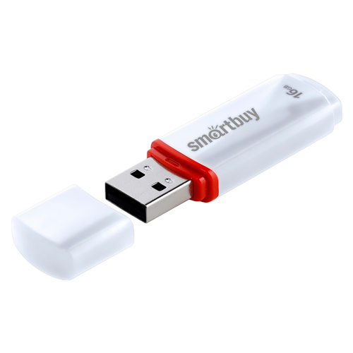 UFD 2.0 Smartbuy 016GB Crown White (SB16GBCRW-W)