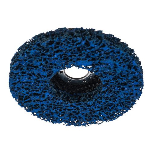 Круг шлиф. Барракуда 125*22. 2*15мм коралловый синтетический фибровый по краске для УШМ синий, средний, 1/100