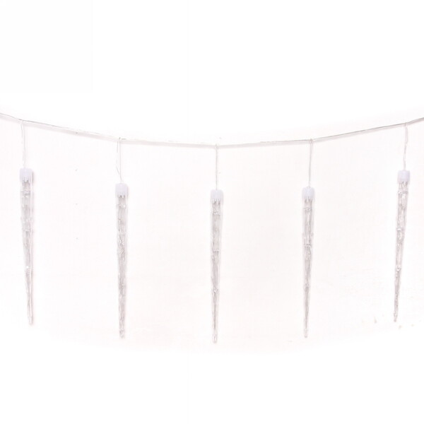 Гирлянда для дома 2,5 м*50 см 40 лампы LED  "Сосулька", Синий (8 шт), 8 режимов