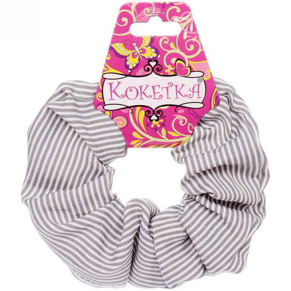 Резинка для волос "Collection School", принт полоска, микс 6 цветов, d-10см