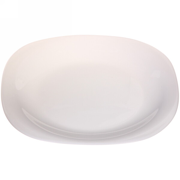 Тарелка "White magic" 25,5*25,5см стеклокерамика мягкий квадрат