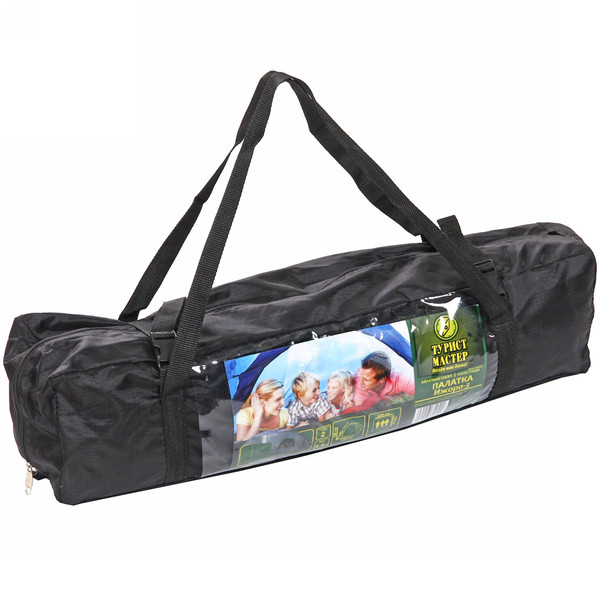 Палатка кемпинговая Ижора-3 двухслойная, (200+230)*230*180 см