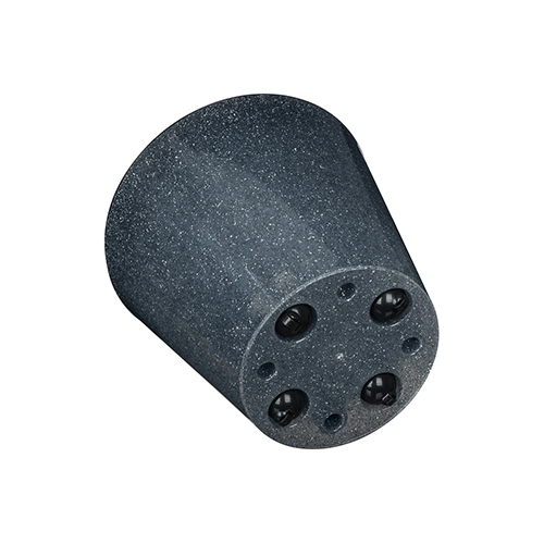 Горшок для цветов 16 л Grenada 221609421/02, 330 мм, с дренажной вставкой на колесиках, гранит светло-серый