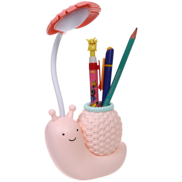 Настольная лампа "Sweet - Улитка" 30*12*7 см LED с подстаканником, USB 0.6-3W, Персиковый