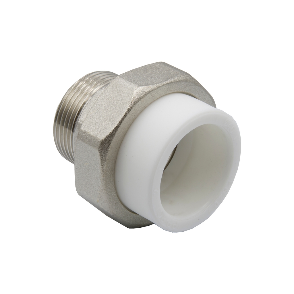Муфта комб. разъемная, нар 40х1 1/4" EVER® plast  БЕЛЫЙ (Россия)