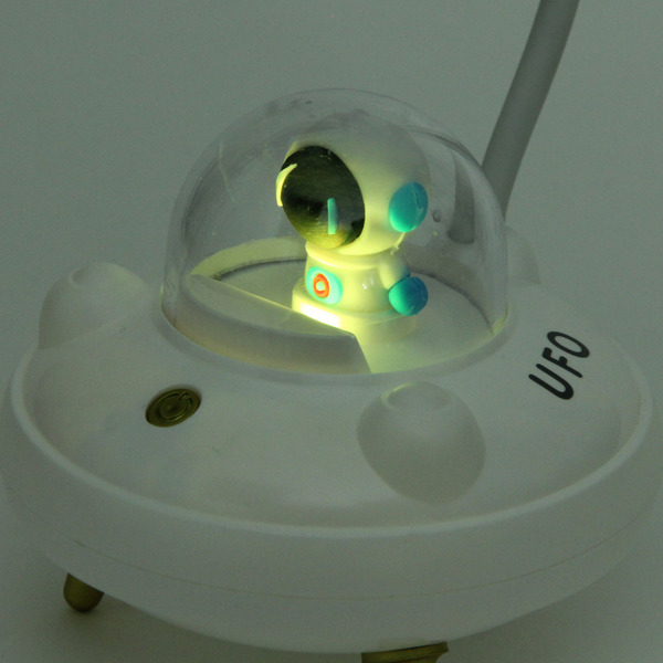 Настольная лампа "Sweet - Полёт в космос" LED 10,8*10,8*21,5 см, USB 3.7v 3w, Белый
