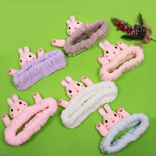 Повязка на голову "Кокетка - Bunny Kika", микс 4 цвета, 6*20 см