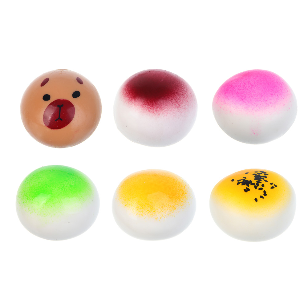 ИГРОЛЕНД Игрушка - антистресс, мялка, TPR, 13х12,5см, 6 дизайнов