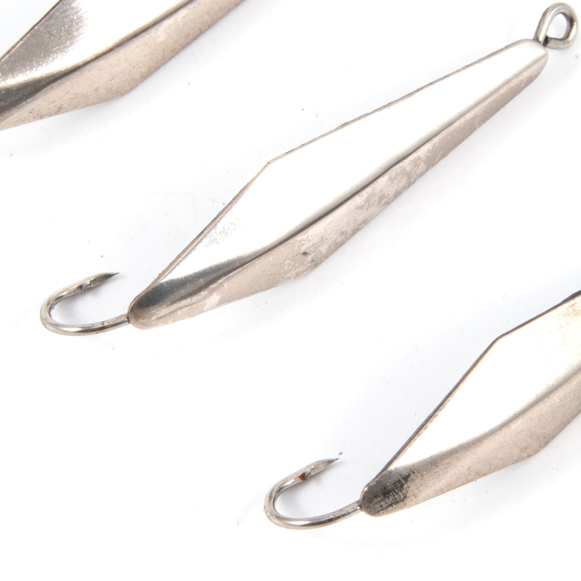 Блесна вертикальная "Яман" Скат,размер 33 мм, вес 2,7 г, цвет никель (уп.3 шт.)/150/