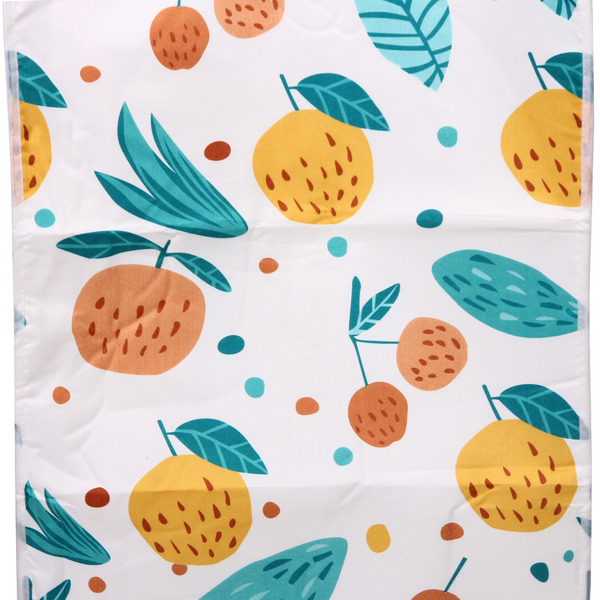 Чехол для гладильной доски, Фрукты, п/э, подклад поролон, на шнурке, 130*50 см