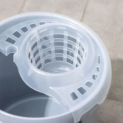 Ведро для уборки 9л МОП с отжимом круглое Etna, серый, 1/10