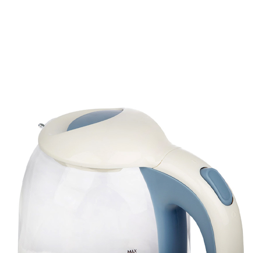 Чайник ENERGY E-281, 1.7л, стекло, пластик, бело-голубой