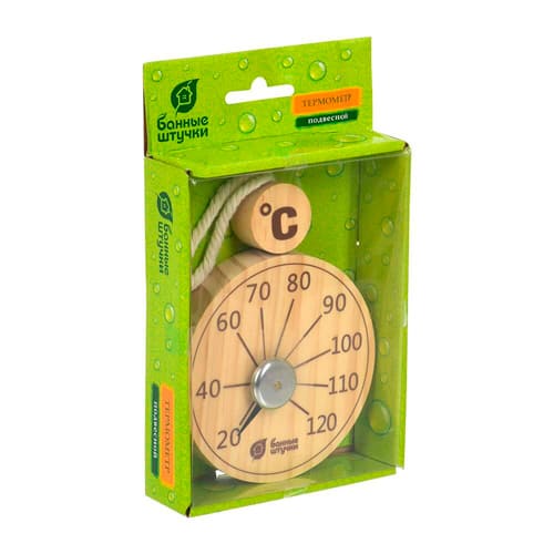 Термометр подвесной 10х19х2.5 см для бани и сауны "Банные штучки"