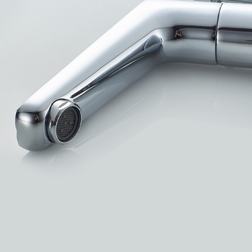 Смеситель для умывальника с гайкой картридж 35мм однорычажный короткий излив Ledeme L1066