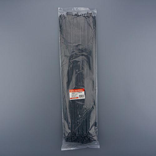 Хомут, стяжка, 500х7,6 нейлон черный 100шт/уп, 1/50