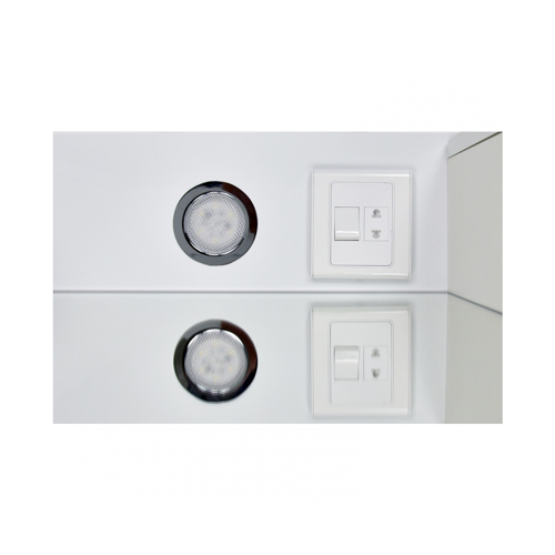 Зеркало со шкафом DORATIZ Афина 80 с подсветкой, универсальный, белый