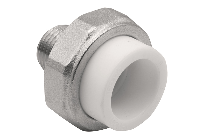 Муфта комб. разъемная, нар 25х1/2" EVER® plast БЕЛЫЙ (Россия)