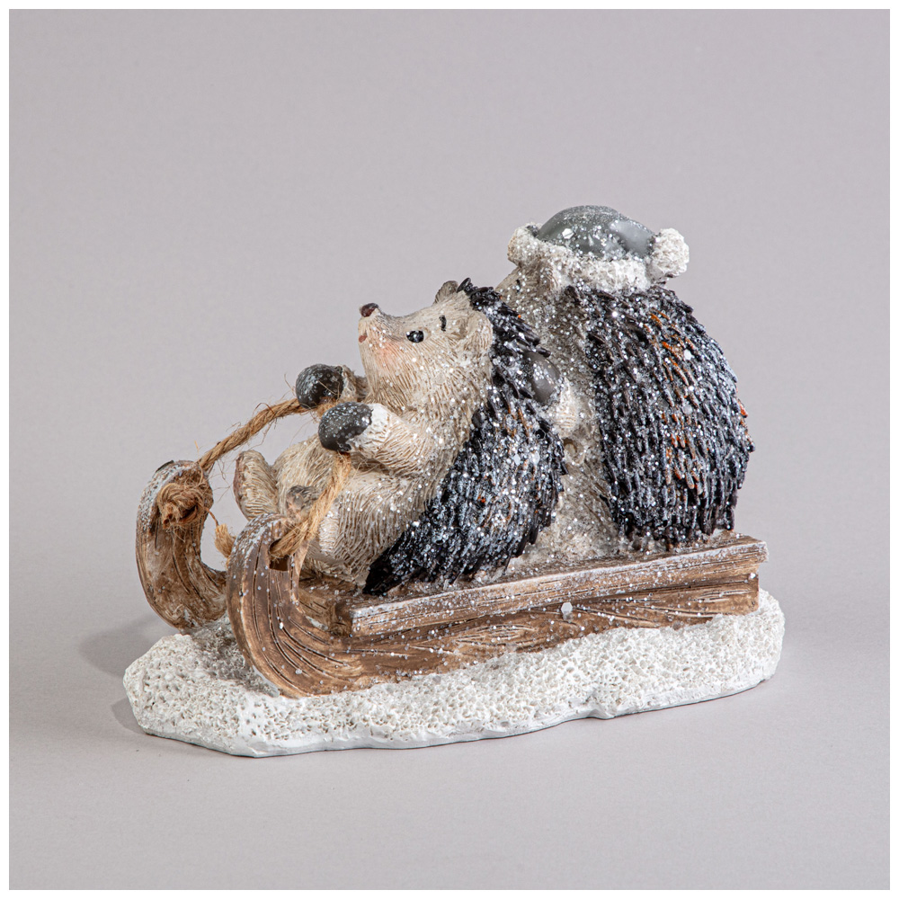 СТАТУЭТКА "ЕЖИКИ" 15Х8,5Х9,7 СМ