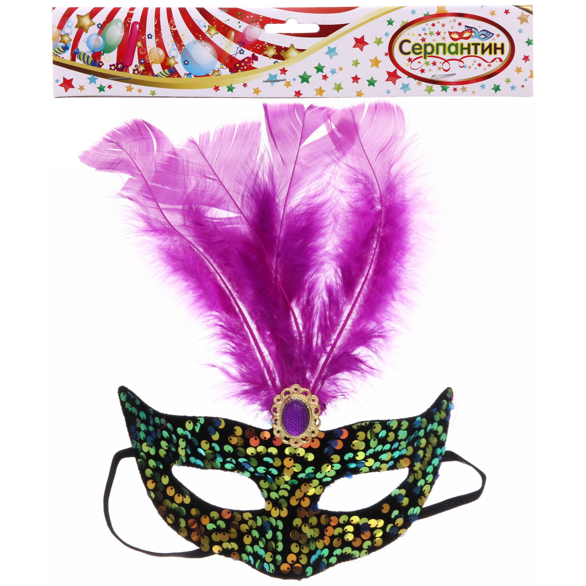 Маска карнавальная "Блеск в глазах", цвета в ассортименте