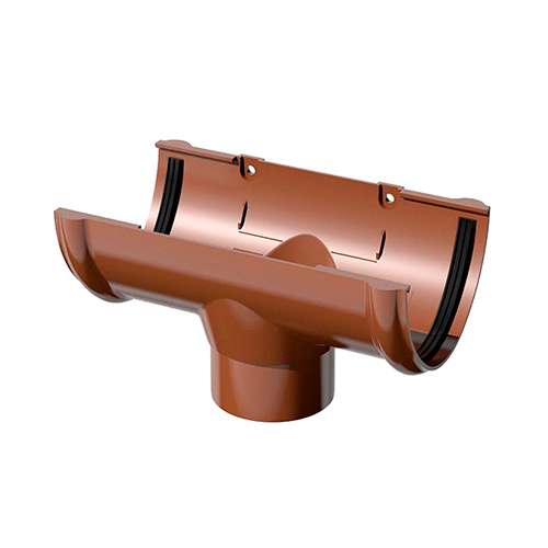 Водосточная система VERAT-Воронка желоба, цвет коричневый (1/5)