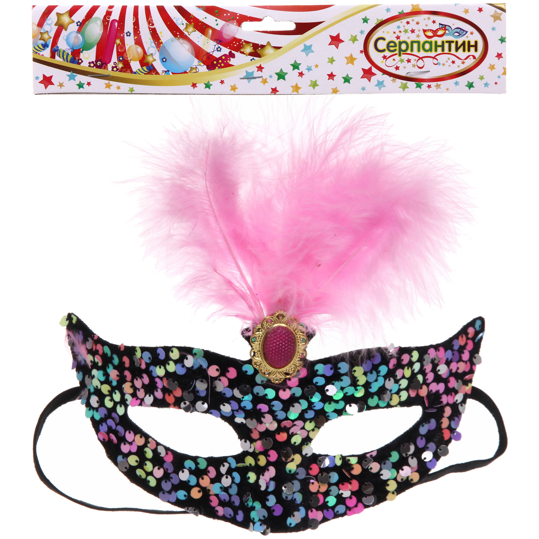 Маска карнавальная "Блеск в глазах", цвета в ассортименте