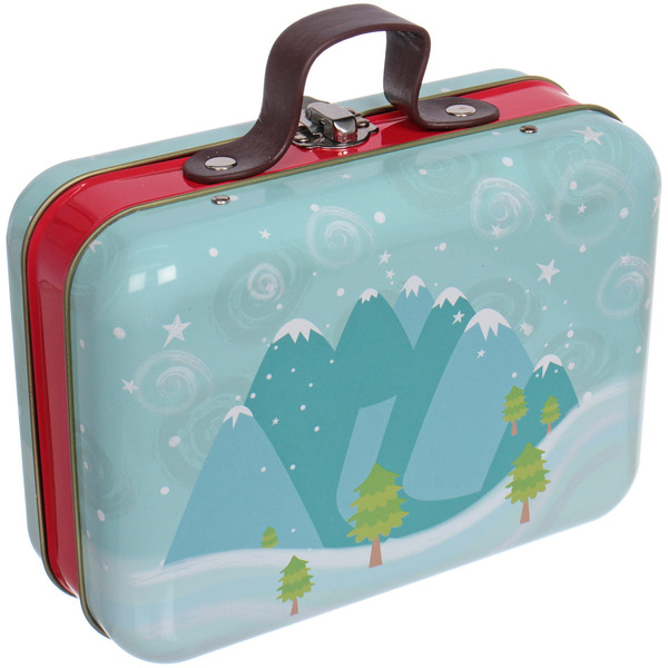 Банка жестяная "Зимние покатушки" 18*13*7,5см