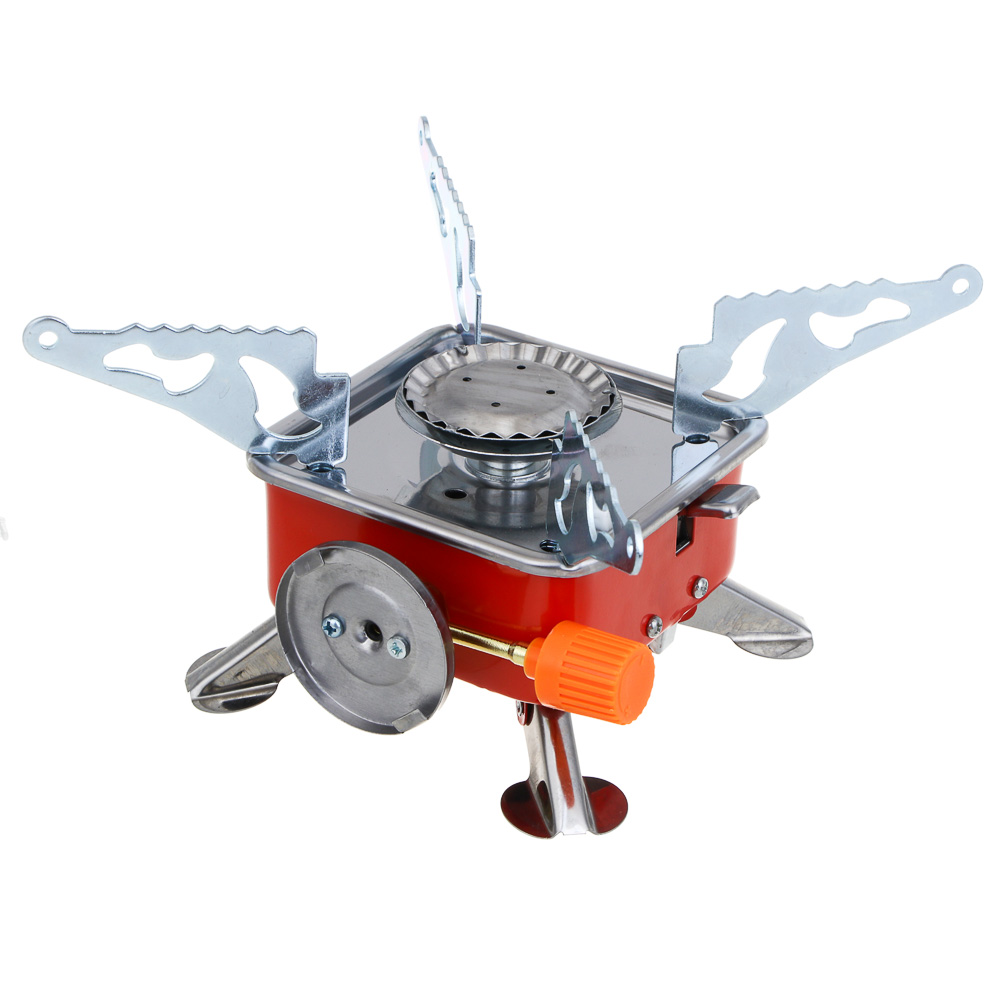 РОКОТ Плитка газовая к бал. с цанговым захватом портативная, 12х12х10см