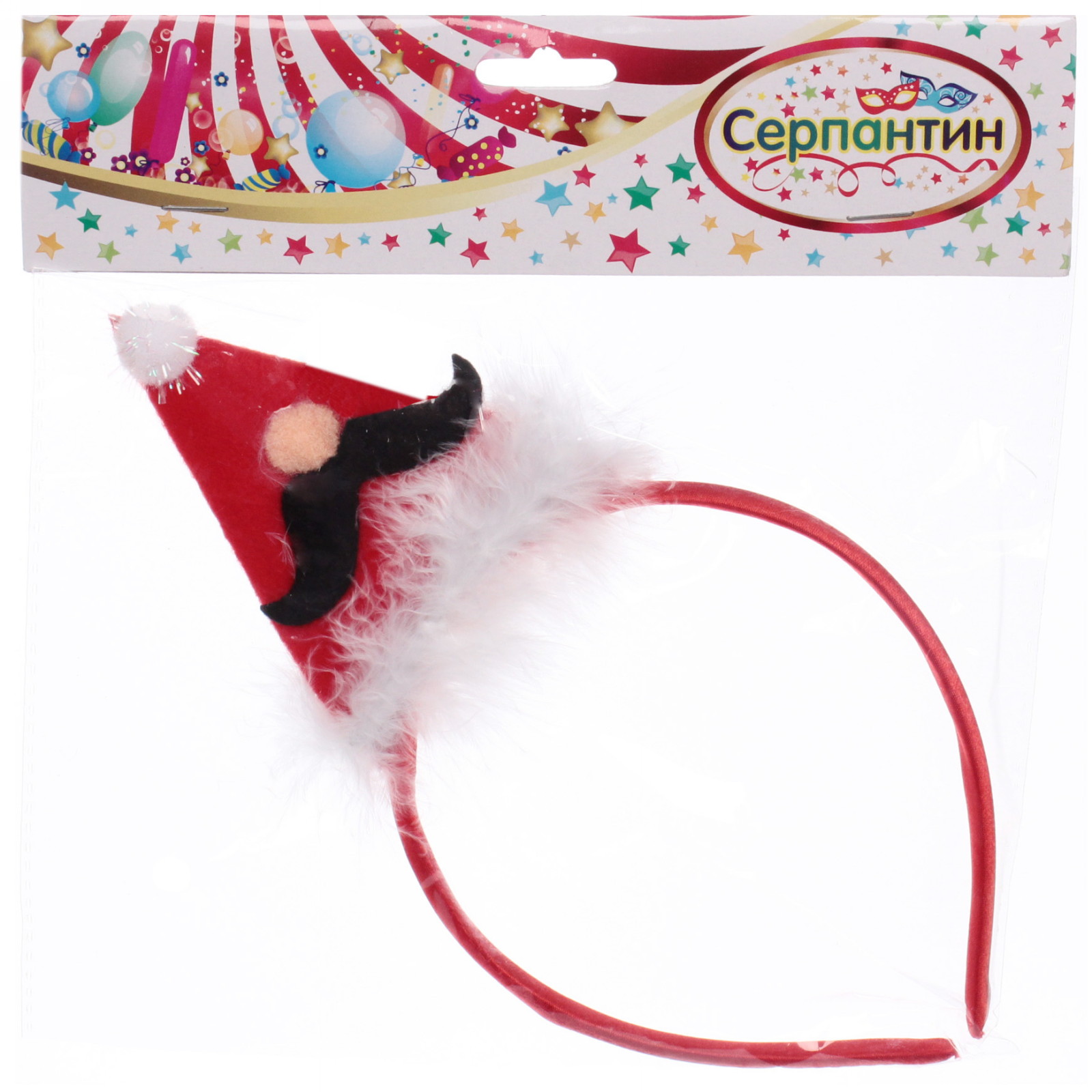 Ободок карнавальный "Джентельмен Дед Мороз"