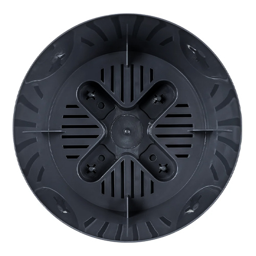 Горшок для цветов STONE FLOWER D160мм 2л с прикорневым поливом, с декором (серый)  (SVIP) (1/16)