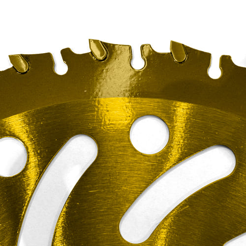 Нож для бензокосы, GS-S PROFI, 255мм x 25.4мм x 1.3мм x 32T, ANTI-KICK, 32 зуб, JIS-стандарт