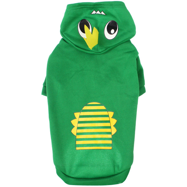 Кофта - толстовка с капюшоном для собак мелких пород "МОДНЫЙ БРО", динозаврик, размер L (50*35*26см) Ultramarine